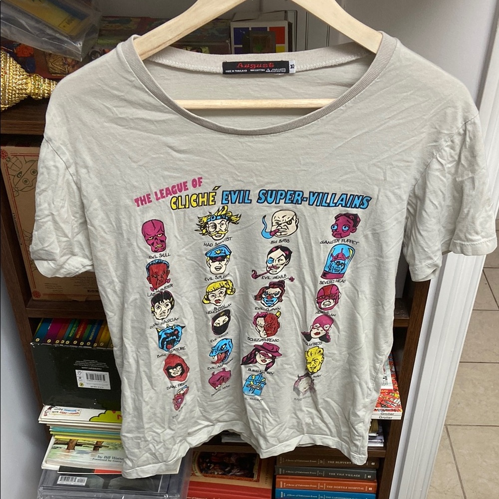 August Men's “The League of Cliche Evil Super-Villains” Graphic Tee